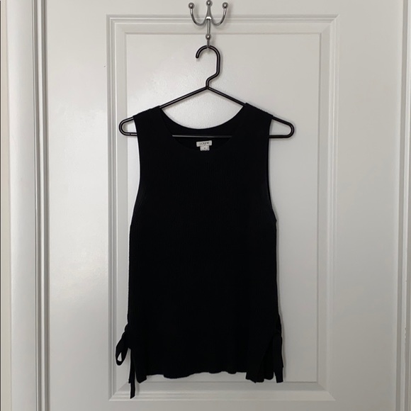 JCrew Factory sleeveless, ribbed sweater - Picture 1 of 3